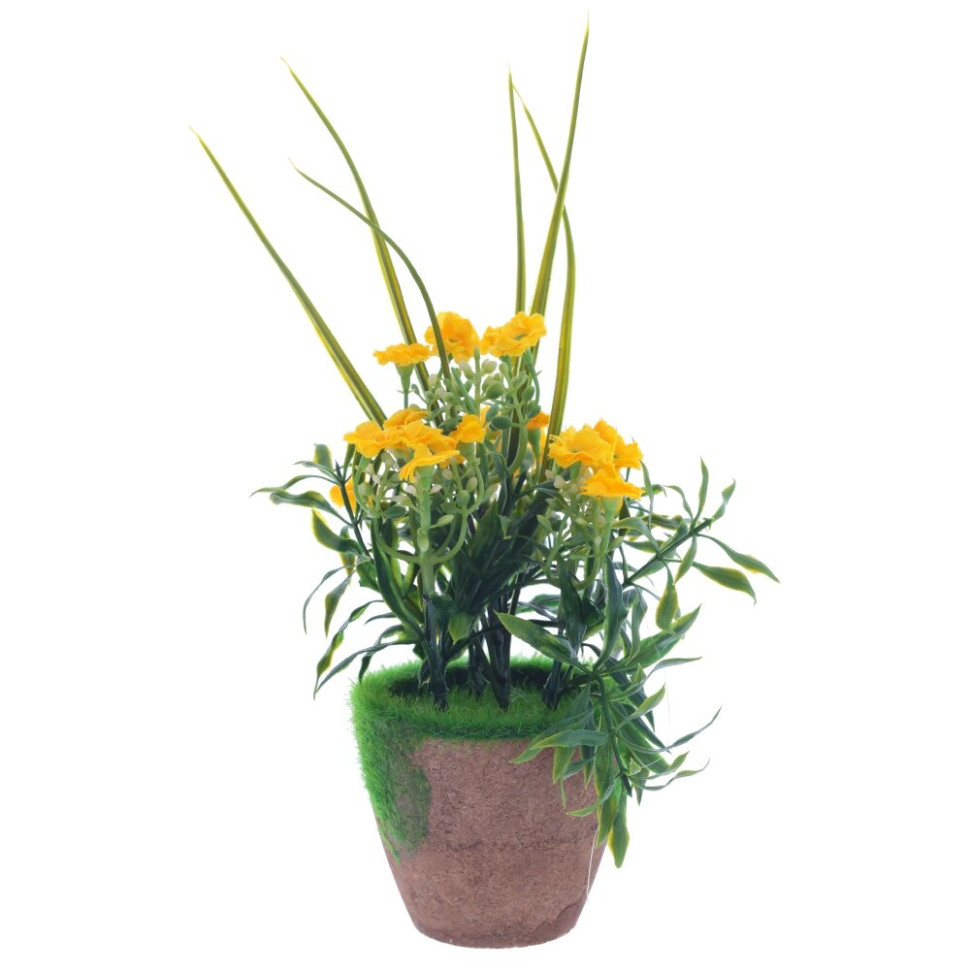 Цветочная композиция, L11 W11 H27 см, 4в.