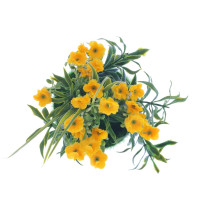 Цветочная композиция, L11 W11 H27 см, 4в.