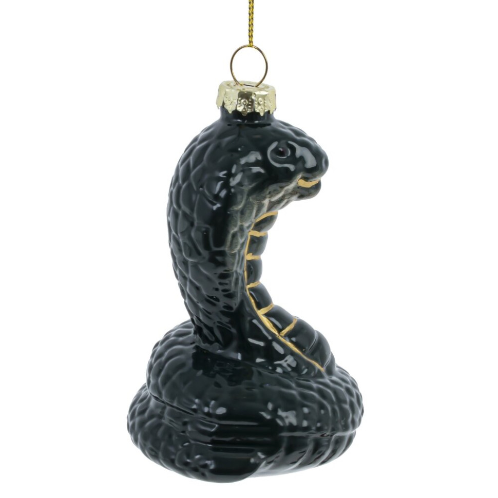 Украшение новогоднее "Змея", L7 W6 H12 см, 4в.