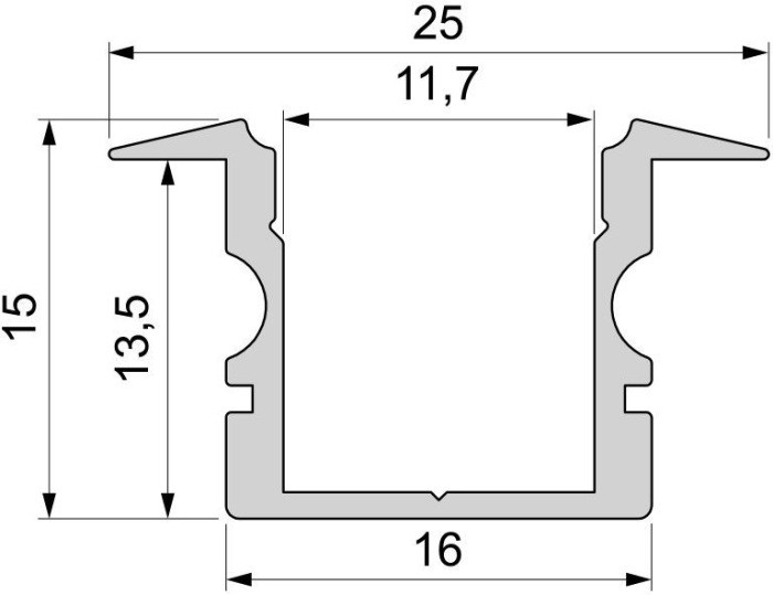 Профиль для светодиодной ленты ET-02-10 975124 Deko-Light