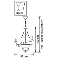 Подвесная люстра Osgona Classic 700294 Подвесная люстра Osgona Classic 700294