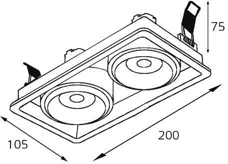 Точечный светильник DE DE-312 white Italline