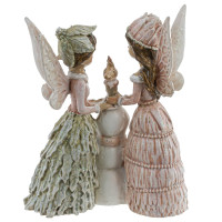 Фигурка декоративная "Феи и снеговик", L7,5 W3 H10 см