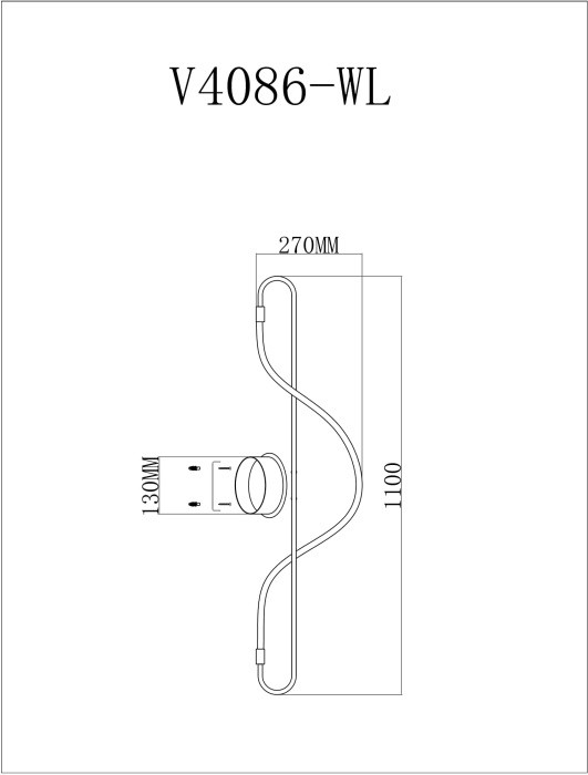 Бра True V4086-WL Moderli