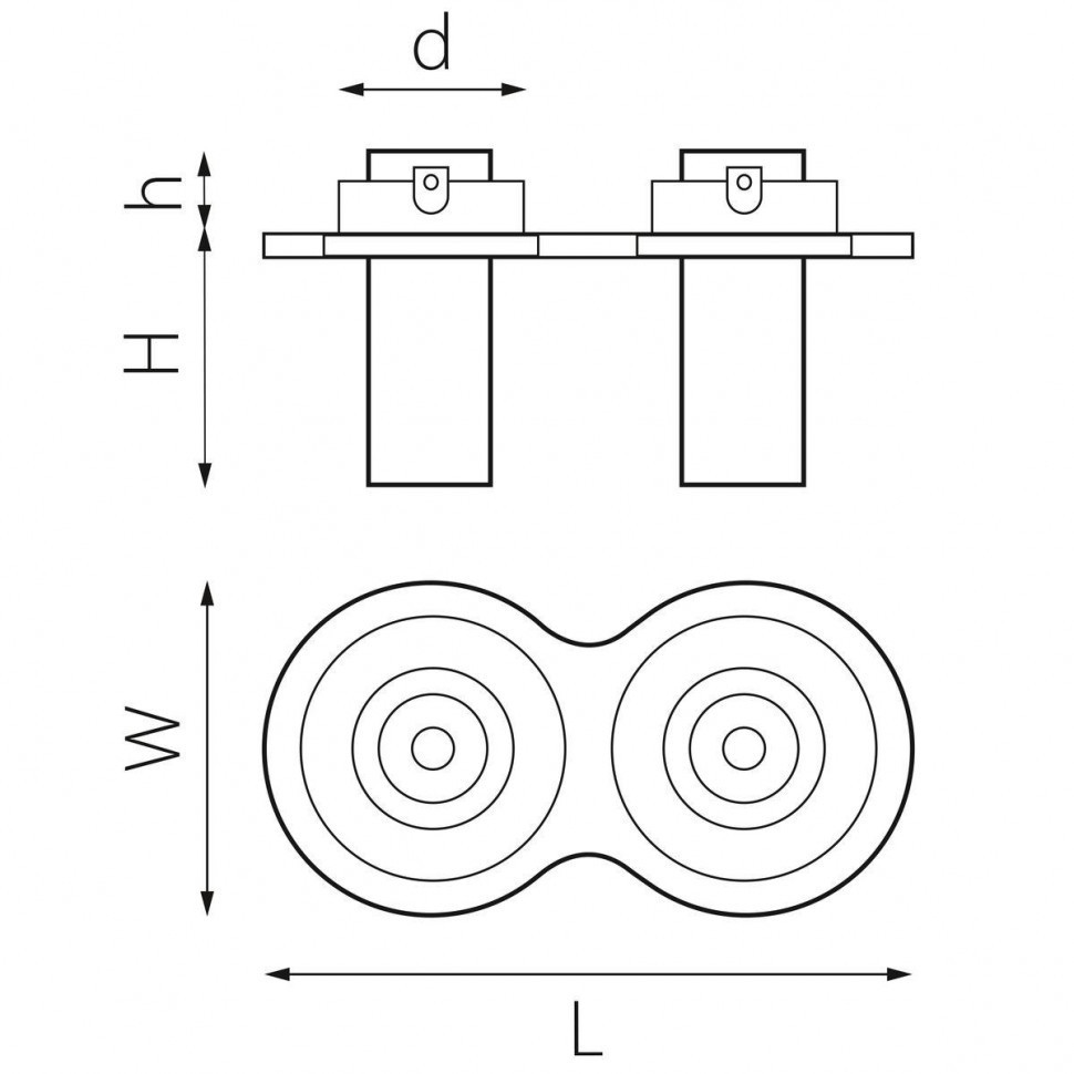 Встраиваемый светодиодный спот Lightstar Intero Tubo (217626+217264+217264) i626264