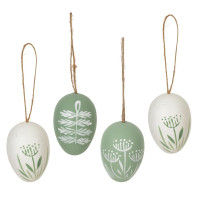 Набор из 6-ти изделий декоративных подвесных "Яйцо" (3,5*5,5), L15 W13 H5 см