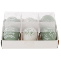 Набор из 6-ти изделий декоративных подвесных "Яйцо" (3,5*5,5), L15 W13 H5 см