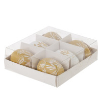 Набор из 6-ти изделий декоративных подвесных "Яйцо" (3,5*5,5), L15 W13 H5 см