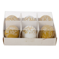 Набор из 6-ти изделий декоративных подвесных "Яйцо" (3,5*5,5), L15 W13 H5 см