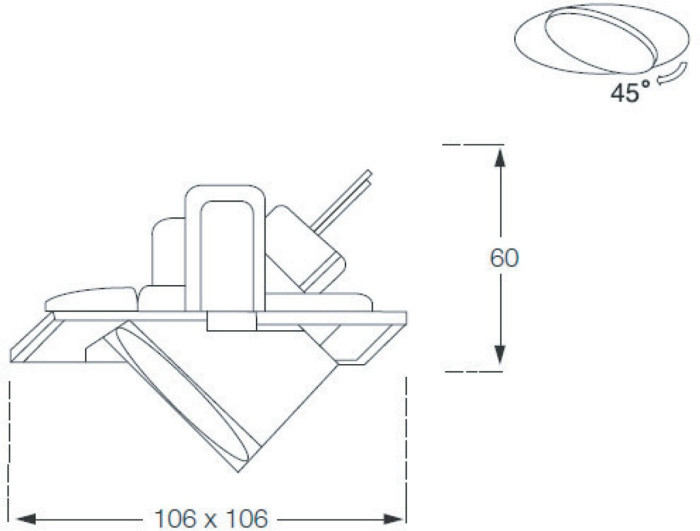 Точечный светильник Metal SA1601-CH Donolux