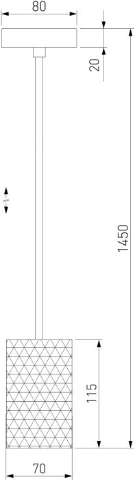Подвесной светильник Bonaldo 50247/1 LED/ золото Eurosvet