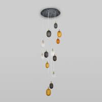 Подвесной светильник Pineapple 50266 дымчатый/прозрачный/янтарный Eurosvet