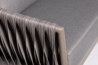 Диван двухместный уличный "Муза" серый Диван двухместный уличный "Муза" серый