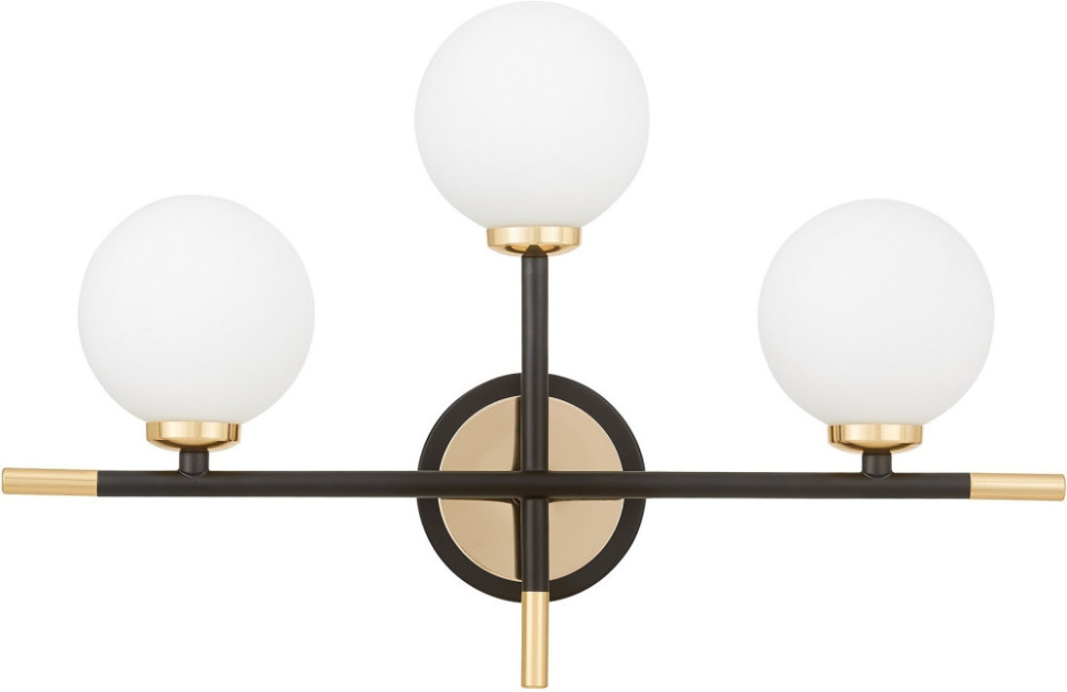 Настенный светильник Marsiada LDW 6033N-3 BK+F.GD Lumina Deco