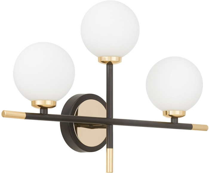 Настенный светильник Marsiada LDW 6033N-3 BK+F.GD Lumina Deco