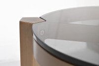 Столик журнальный круглый со стеклом Столик журнальный круглый со стеклом