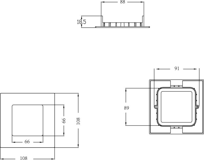 Точечный светильник City DL18451/4W White SQ Dim Donolux
