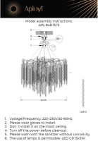 Подвесная люстра Paulina APL.848.13.15 Aployt