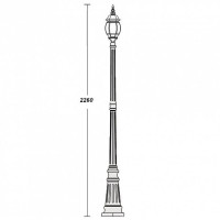 Наземный фонарь  83409S Gb Oasis Light