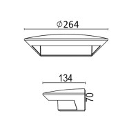 Настенный светильник уличный  W1880S S Oasis Light