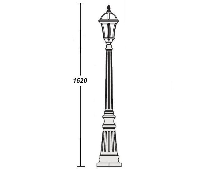 Наземный фонарь  95211S Bl Oasis Light