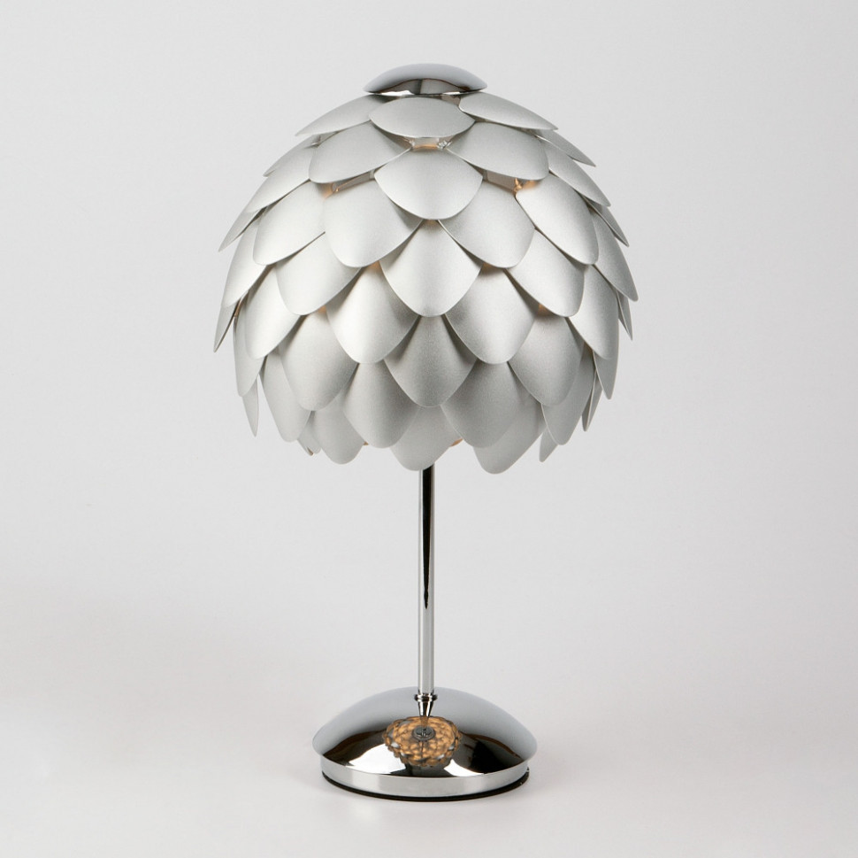 Интерьерная настольная лампа Cedro 01099/1 серебряный / хром Bogate's