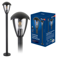 Наземный фонарь  UUL-T80A 60W/E27 IP54 BLACK Uniel