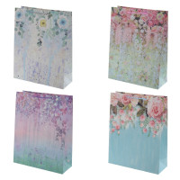 Пакет подарочный M (бумага, плотность 210г/м2, блок микс 12шт), L26 W10 H32 см, 4в.