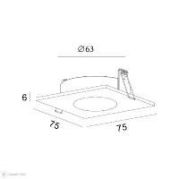 Точечный светильник Voens DK2031-WH Denkirs