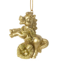 Фигурка декоративная подвесная "Лошадка", L6,5 W3,5 H7 см, 2в.