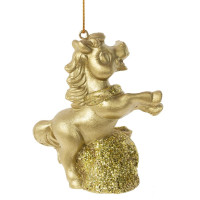 Фигурка декоративная подвесная "Лошадка", L6,5 W3,5 H7 см, 2в.