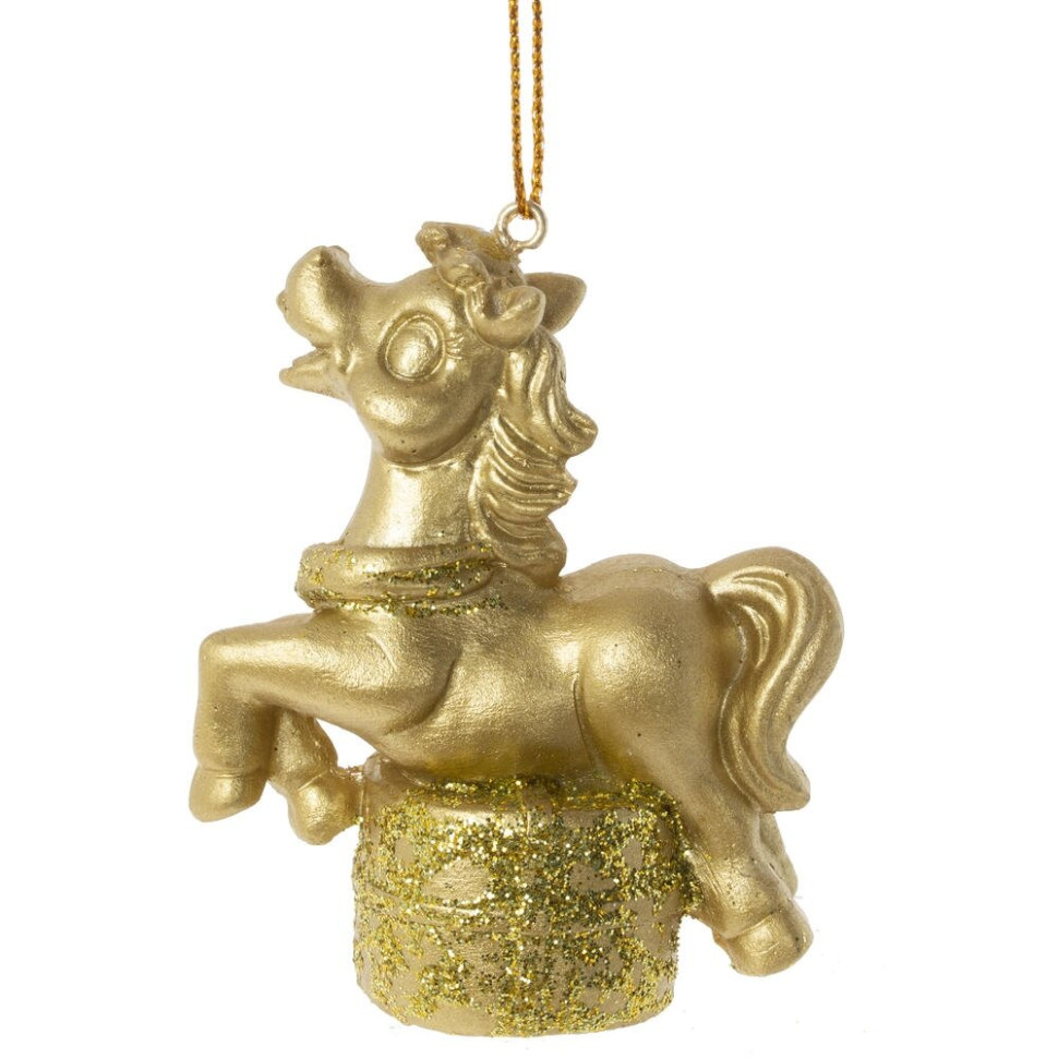 Фигурка декоративная подвесная "Лошадка", L6,5 W3,5 H7 см, 2в.
