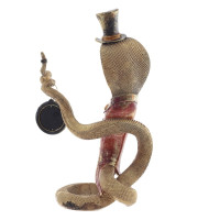 Фигурка декоративная с часами"Змея" (1хLR44 н/п), L22 W13 H38 см