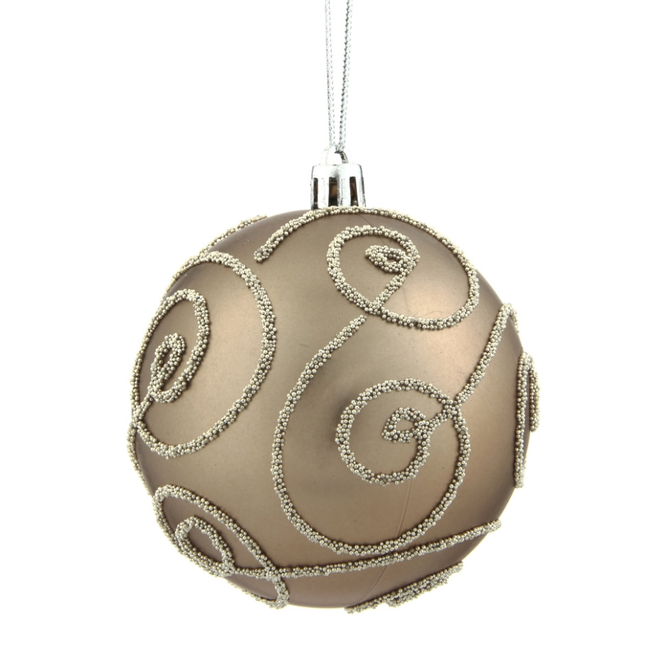 Набор из 12шт Украшение новогоднее Шар "Волшебный завиток", D8 см, L35 W28 H21 см