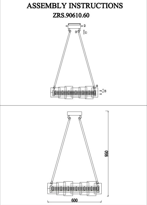 Подвесной светильник Cloud-Stone ZRS.90610.60 Zortes