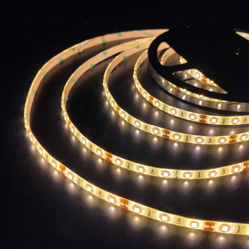 Светодиодная лента 12V 4,8W Лента светодиодная 12V 4,8W 60Led 2835 IP65 дневной белый, 5м Elektrostandard