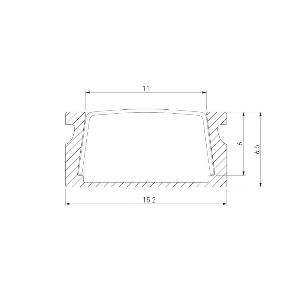 Профиль алюминиевый с рассеивателем Elektrostandard LL-2-ALP006 a053621