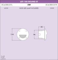 Подсветка для лестниц и ступеней Leti 2C4.000.000.LYG1L Fumagalli