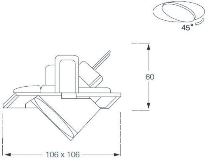 Точечный светильник Metal SA1601RAL9003 Donolux