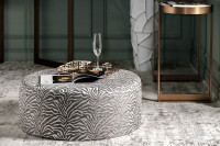 Пуф круглый Murano жаккард бежевый Пуф круглый Murano жаккард бежевый