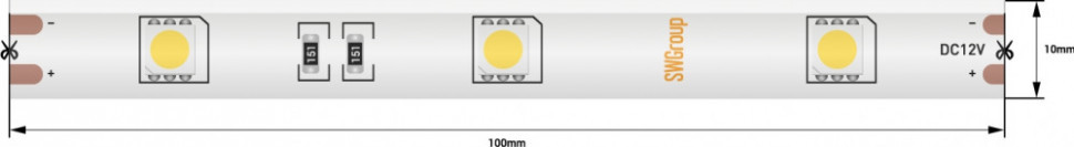 Светодиодная лента SWG530-12-7.2-W-65 SWG