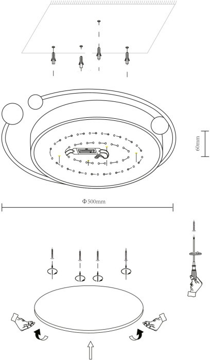 Потолочный светильник  435-307-02 Velante