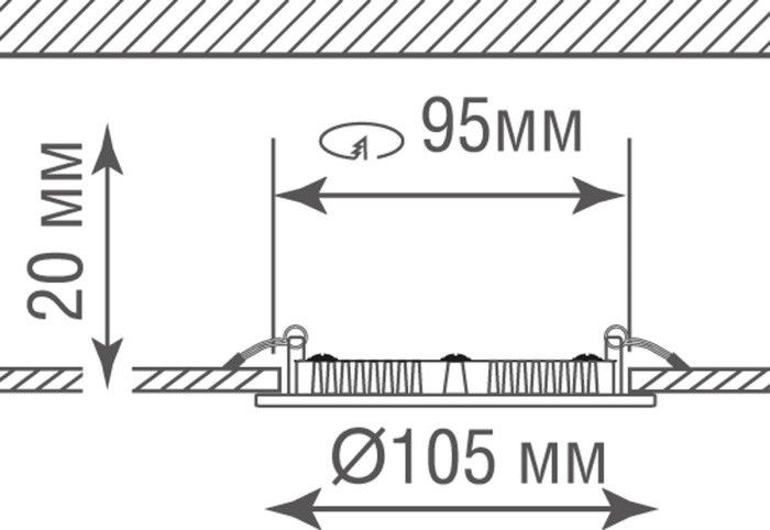 Точечный светильник City DL18451R4W1W Donolux