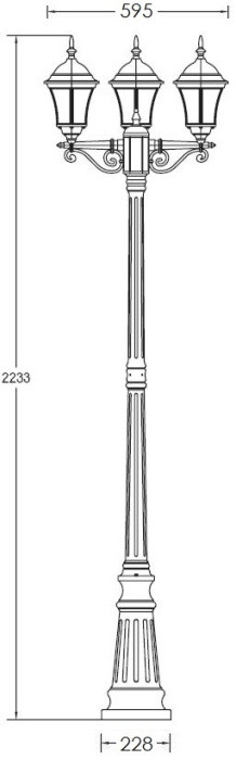 Наземный фонарь ASTORIA 1 S 91309SB Gb Oasis Light
