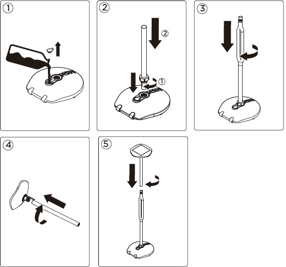 Наземный светильник SOLAR P9108-2000 Gr Oasis Light