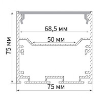 Профиль алюминиевый накладной Feron CAB265 10376 Профиль алюминиевый накладной Feron CAB265 10376