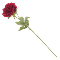 Цветок искусственный "Пион" (Real Touch), L12 W12 H56 см