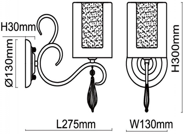 Бра Эллегия 303022601 MW-Light