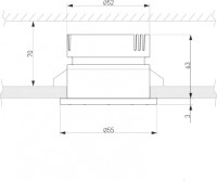 Точечный светильник Teka 25023/LED 7W 4200K WH/SB белый/бронза Elektrostandard