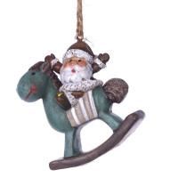 Фигурка декоративная подвесная "Ангел/ Дед Мороз", L5,5 W2 H6 см, 4в.